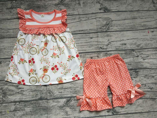 Birds & Bikes Shorts Set