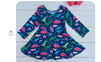 Colorful Dino Dress
