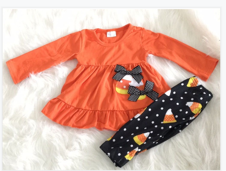 Dancing Candy Corn Pants Set
