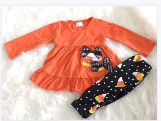 Dancing Candy Corn Pants Set