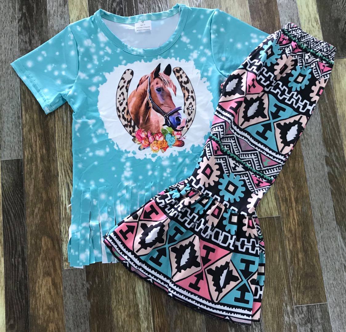 Frayed Lucky Horse Bells Set