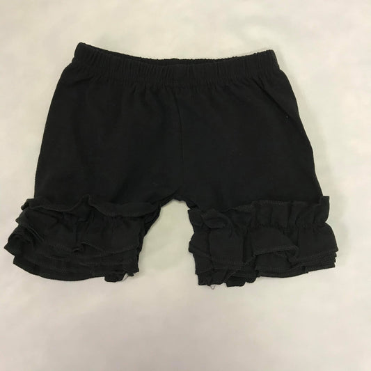 Black Ruffled Shorts