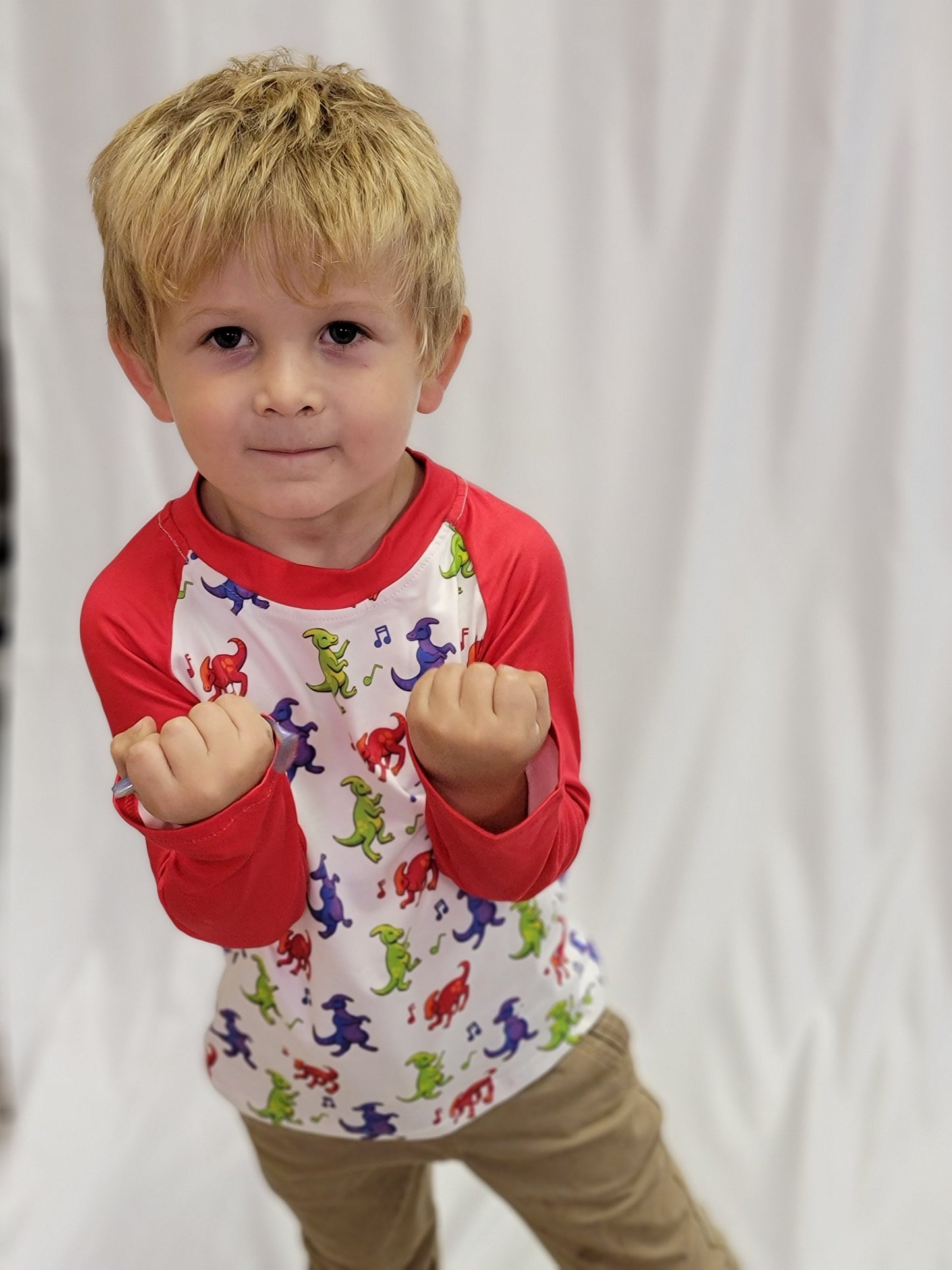 Dino Dance Party Long Sleeve Tee