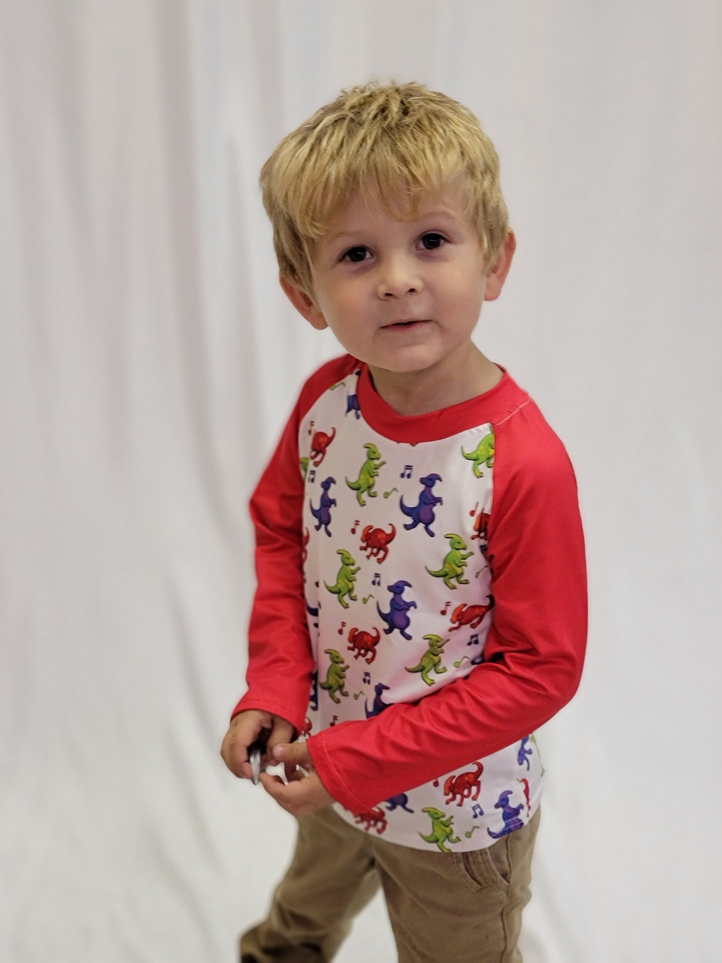 Dino Dance Party Long Sleeve Tee