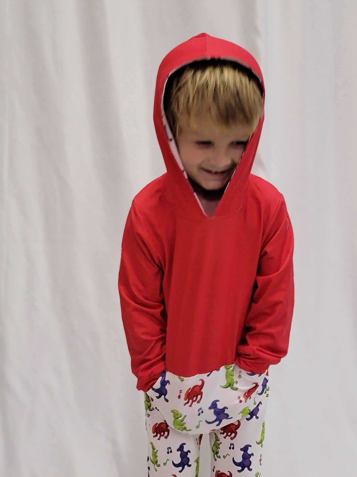 Dino Dance Party Hooded Pants Set