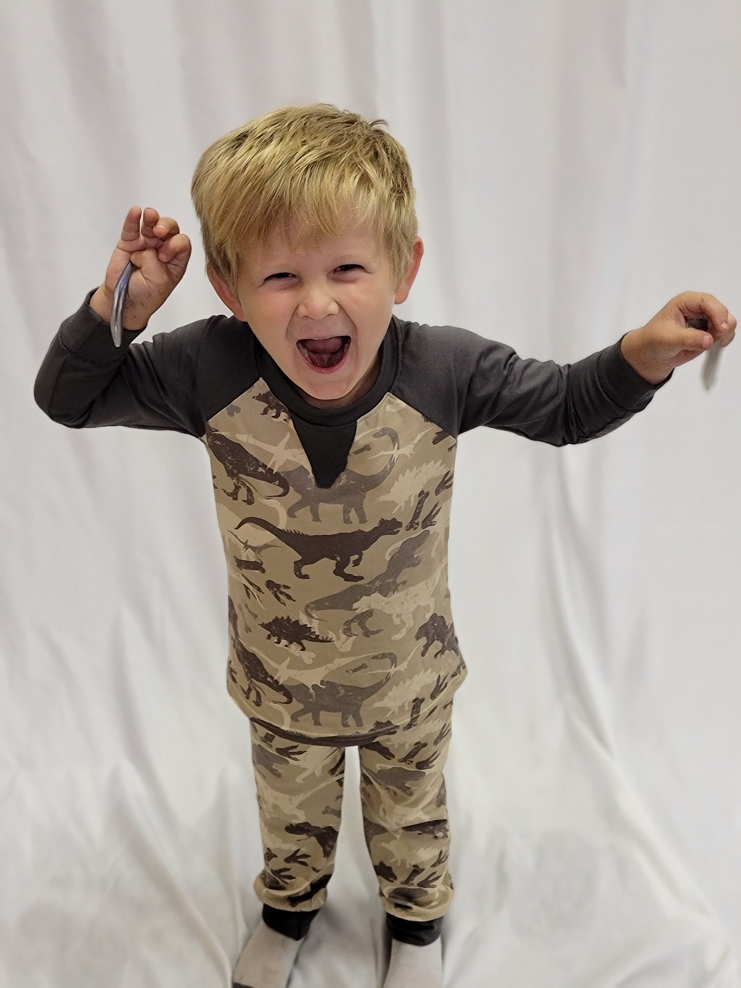 Camo Dino Pants Set