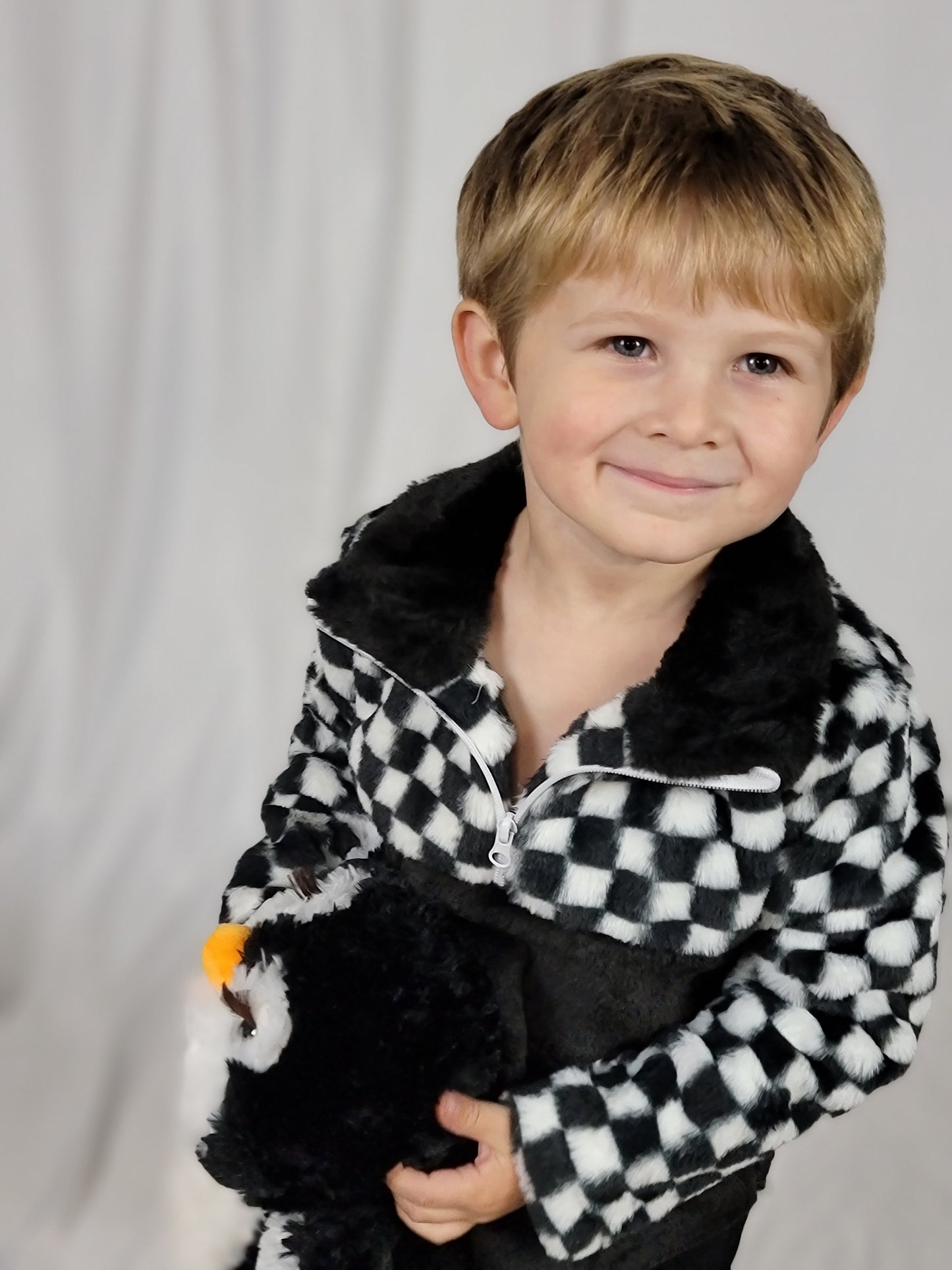 Racing Check Fleece Pullover