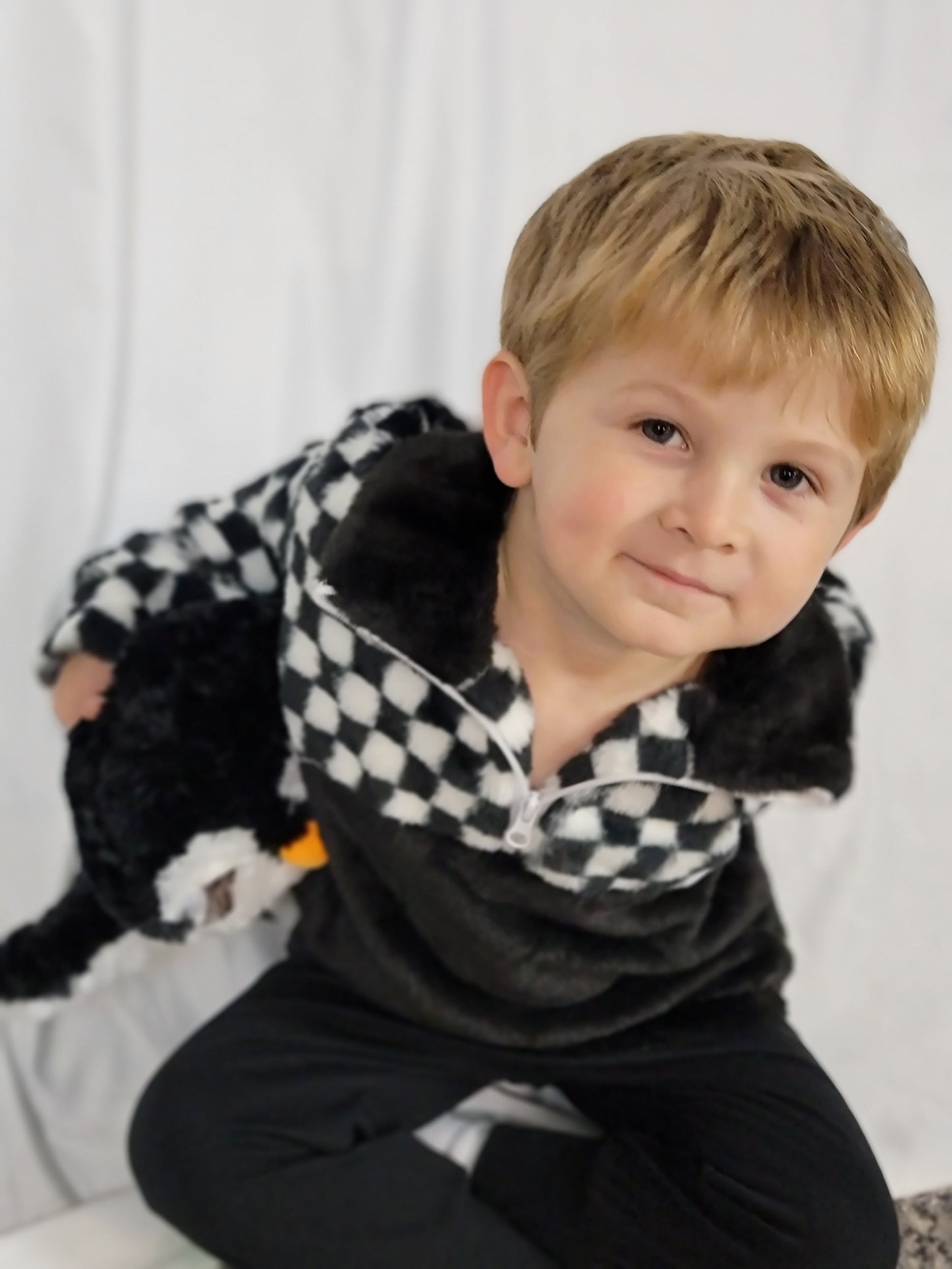 Racing Check Fleece Pullover