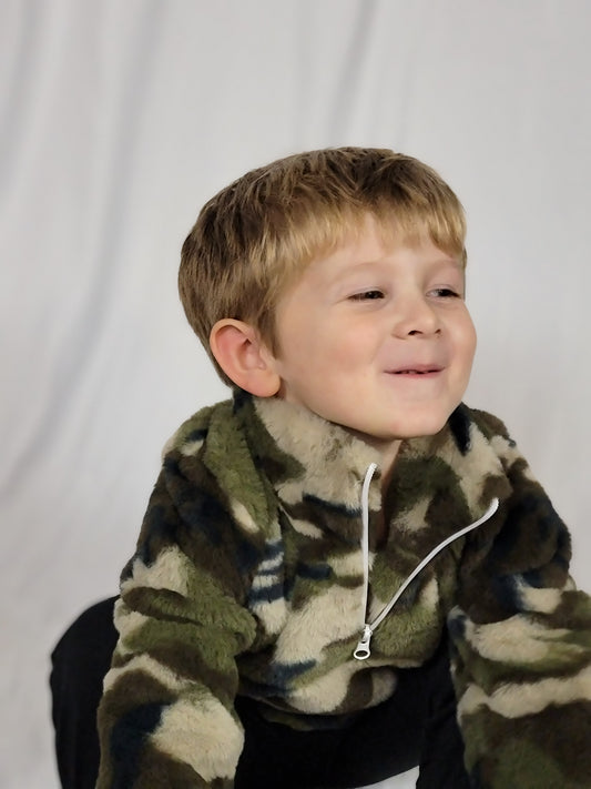 Camo Fleece Pullover