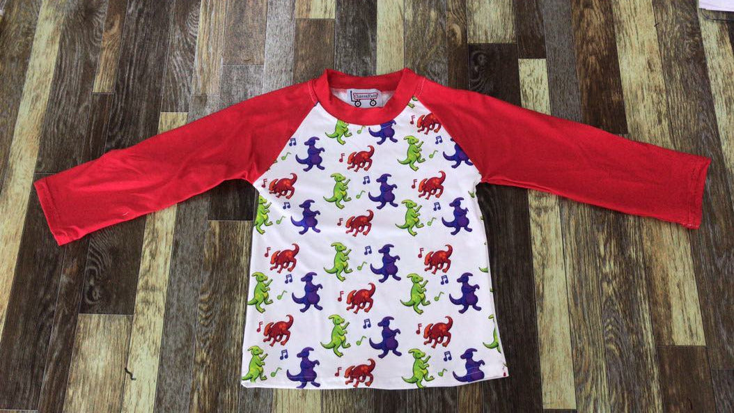 Dino Dance Party Long Sleeve Tee