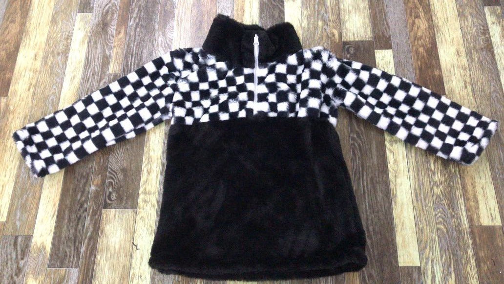 Racing Check Fleece Pullover
