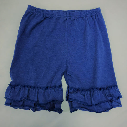 Royal Blue Ruffled Shorts