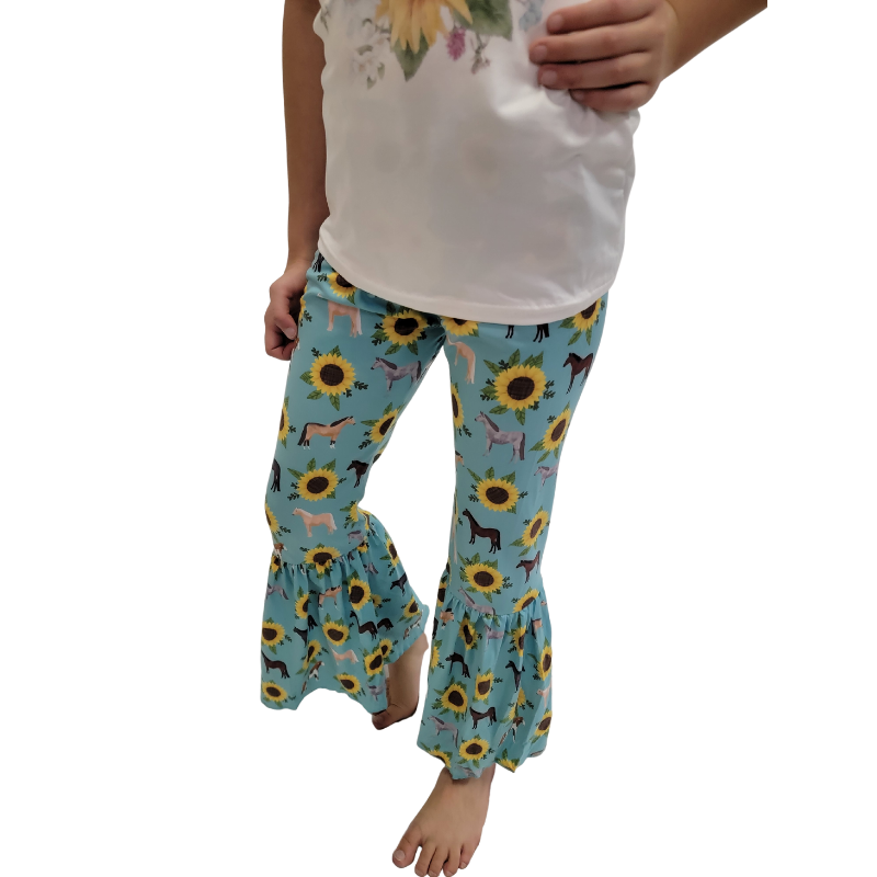 Horse Among Sunflowers Pants Set