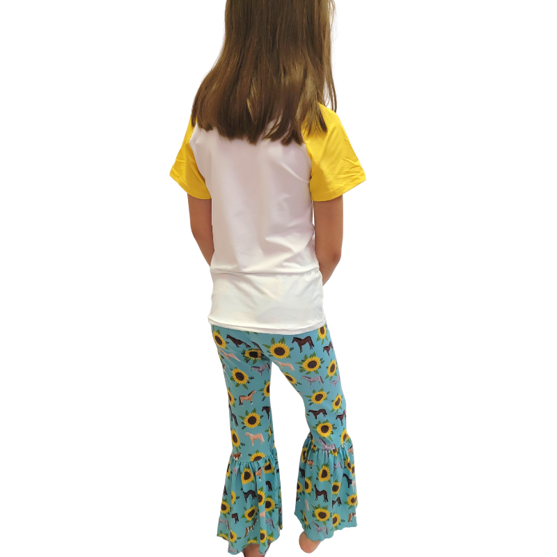 Horse Among Sunflowers Pants Set