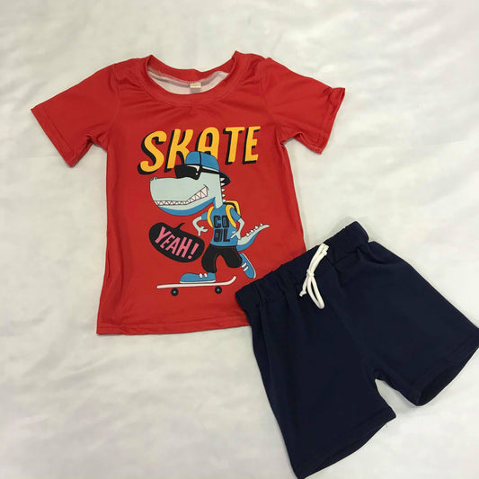 Skater Rex Shorts Set