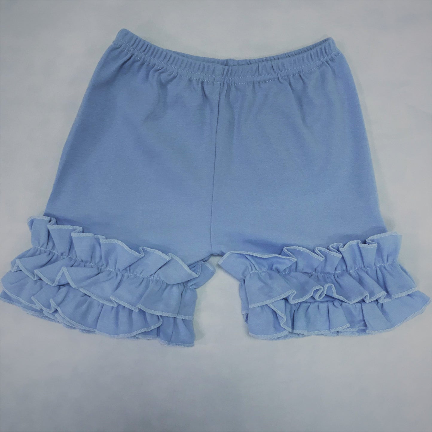 Sky Blue Ruffled Shorts