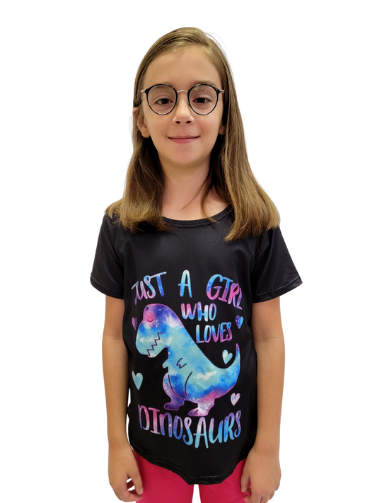 Just a Girl Who Loves Dinosaurs Tee